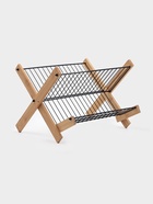 Сушилка для посуды Доляна Meli, 2 уровня, 39.5×34×27.5 см, бамбук, металл, чёрная - Фото 3