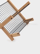 Сушилка для посуды Доляна Meli, 2 уровня, 39.5×34×27.5 см, бамбук, металл, чёрная - Фото 4