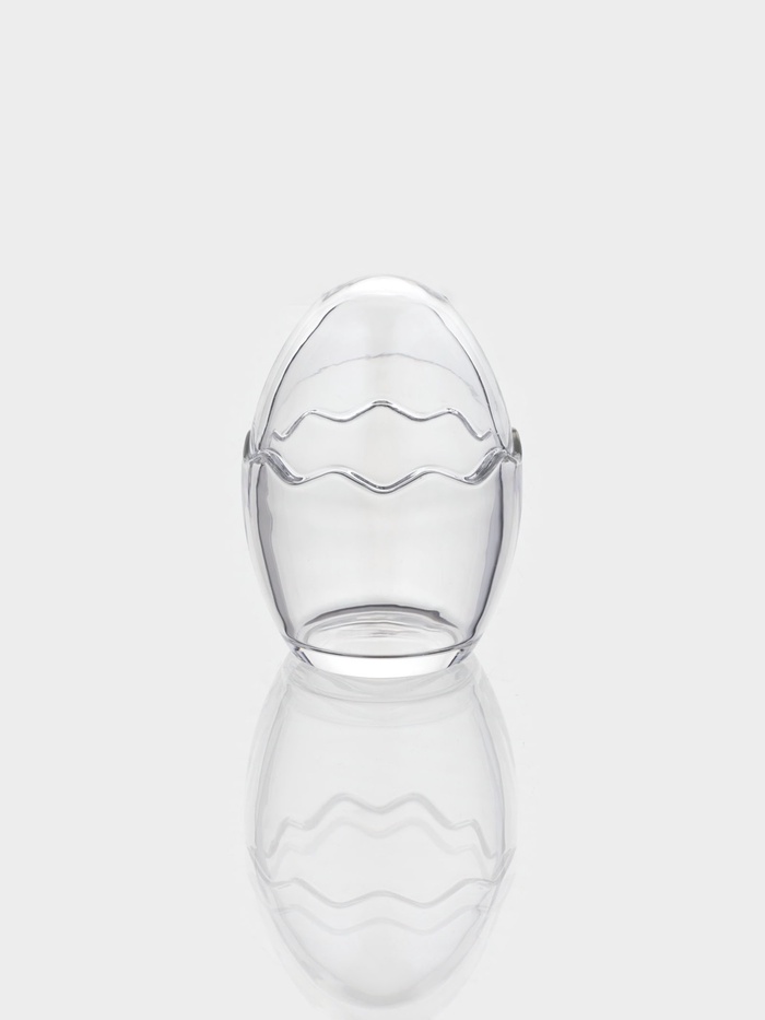 Ёмкость для сервировки «Яйцо», 6.3×9 см, стекло, прозрачная