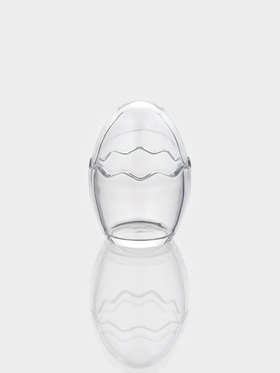 Конфетница «Яйцо», 80 мл, 6.3×9 см, стекло, прозрачная