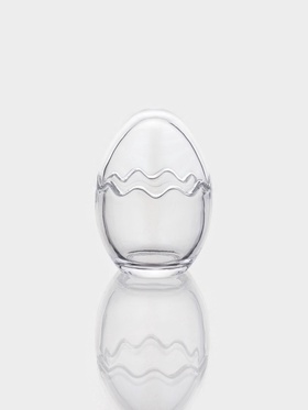 Конфетница «Яйцо», 170 мл, 8.3×11.5 см, стекло, прозрачная