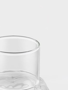 Графин «Рельеф», 1 л, 13×13×24 см, со стаканом 350 мл, с бамбуковой крышкой, стекло, прозрачный - Фото 4