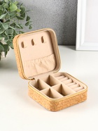 Шкатулка для украшений «Рыбки», пробка, кожзам, 10×10×5 см - Фото 2