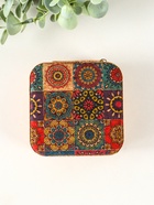 Шкатулка для украшений «Восточный ковёр», пробка, кожзам, 10×10×5 см - Фото 5