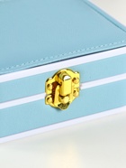 Шкатулка для украшений Giulia, пластик, кожзам, 6 ячеек, 10 полос, голубая, 13.5×11.5×5.5 см - фото 809291055 Шкатулка для украшений Giulia, пластик, кожзам, 6 ячеек, 10 полос, голубая, 13.5×11.5×5.5 см - фото 809291055