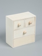 УЦЕНКА Шкатулка для росписи «Комод» 4 ящика 14×15.5×7.5 см 10952444