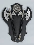 УЦЕНКА Сувенирное оружие « Топоры» на планшете со львом, 45×57 см - Фото 6