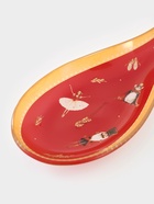 Подставка под ложку новогодняя Доляна «Сказочные истории», 21.5×7.5×1.5 см, стекло, красная 10872397