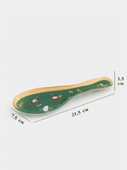 Подставка под ложку новогодняя Доляна «Сказочные истории», 21.5×7.5×1.5 см, стекло, зелёная - Фото 2
