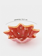 Салатник Доляна «Сказочные истории», 100 мл, d=13.3, h=3.6 см, стекло, красный - Фото 2