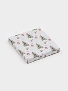 Блюдо сервировочное новогоднее Доляна «Новогодние зверята», d=15 см, стекло, белое - фото 59847867