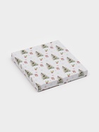 Блюдо сервировочное новогоднее Доляна «Новый Год в лесу», d=19, h=2.1 см, с бортиком, стекло, белое, голубое - фото 59847869