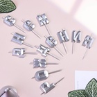 УЦЕНКА Набор свечей для торта «С Днём Рождения», серебряный 10952487