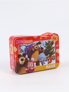 УЦЕНКА Пазл в металлической коробке «Маша и Медведь», 54 детали 10952509