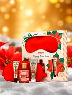 Новогодний подарочный набор косметики: гель для душа, крем для рук, бальзам для губ, маска для сна, URAL LAB - фото 118996636
