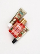 Новогодний подарочный набор косметики: гель для душа, крем для рук, бальзам для губ, маска для сна, URAL LAB - фото 118996639