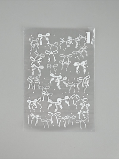 Пакет подарочный пропиленовый «Бантики», 12.5×18 см