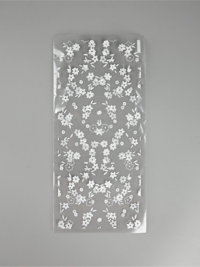 Пакет подарочный пропиленовый «Цветочки», 14×29 см