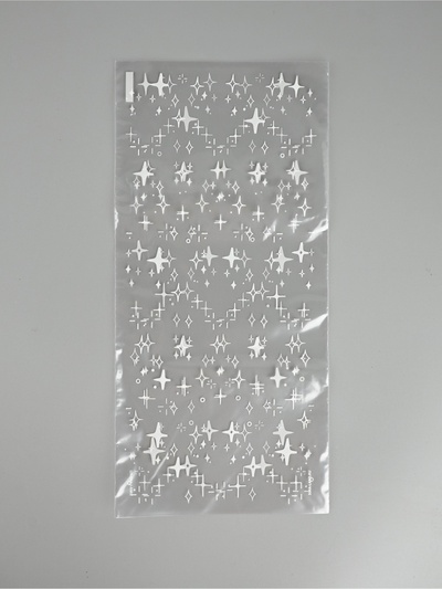 Пакет подарочный пропиленовый «Звёздочки», 14×29 см