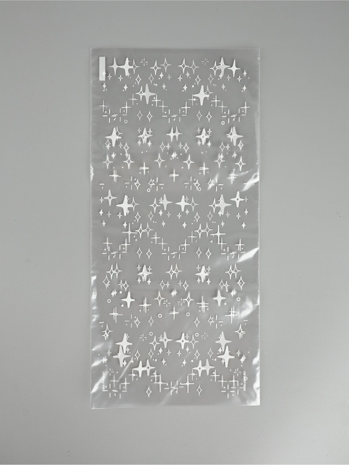 Пакет подарочный пропиленовый «Звёздочки», 14×29 см - Фото 1