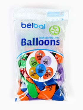 Воздушные шары латексные 14" «С ДР пожелания», 50 шт.