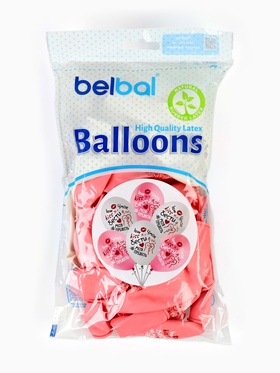 Воздушные шары латексные 14" «Бести подруге», 50 шт.