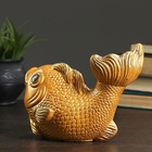 УЦЕНКА Копилка для денег «Рыбка», золотая, 20×12×15 см - Фото 5