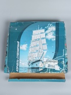 УЦЕНКА Корабль сувенирный «Бреслау», трёхмачтовый, под тёмное дерево, паруса бежевые, 49×43×8 см 136 10952578