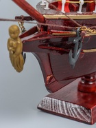 УЦЕНКА Корабль сувенирный «Бреслау», трёхмачтовый, под тёмное дерево, паруса бежевые, 49×43×8 см 136 10952578