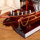 УЦЕНКА Корабль сувенирный «Бреслау», трёхмачтовый, под тёмное дерево, паруса бежевые, 49×43×8 см 136 10952578