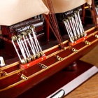 УЦЕНКА Корабль сувенирный «Бреслау», трёхмачтовый, под тёмное дерево, паруса бежевые, 49×43×8 см 136 10952578