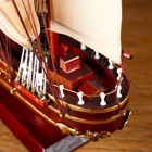 УЦЕНКА Корабль сувенирный «Бреслау», трёхмачтовый, под тёмное дерево, паруса бежевые, 49×43×8 см 136 10952578