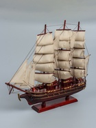 УЦЕНКА Корабль сувенирный «Бреслау», трёхмачтовый, под тёмное дерево, паруса бежевые, 49×43×8 см 136 10952578