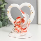 УЦЕНКА Сувенир керамика "Золотые рыбки в сердце" МИКС 12х7,5х12 см - Фото 4
