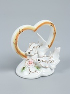 УЦЕНКА Сувенир керамика "Золотые рыбки в сердце" МИКС 12х7,5х12 см - Фото 6