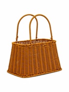 Корзина плетёная для хранения, 25×18×15 см, ручка h=14 см, коричневая - Фото 4