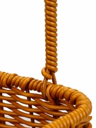 Корзина плетёная для хранения, 25×18×15 см, ручка h=14 см, коричневая - Фото 9