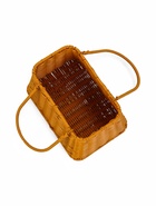 Корзина плетёная для хранения, 25×18×15 см, ручка h=14 см, коричневая - Фото 10