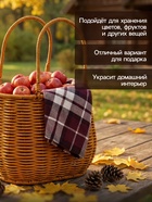 Корзина плетёная для хранения, 21×13×17 см, ручка h=13 см, коричневая - Фото 3