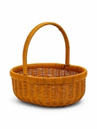 Корзина плетёная для хранения, 34×27×13 см, ручка h=20 см, коричневая - Фото 4