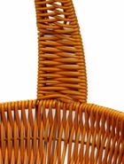 Корзина плетёная для хранения, 34×26×14 см, ручка h=20 см, коричневая - Фото 8