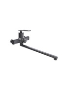 УЦЕНКА Смеситель для ванны Accoona A71127AT, однорычажный, излив 300 мм, душевой набор, черный 94100 - Фото 1