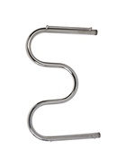 УЦЕНКА Полотенцесушитель водяной ТЕРА, М-образный, 600×400 мм, с полкой, D=32 мм, наруж. резьба 1" 6 - Фото 1