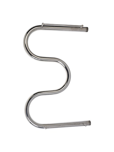 УЦЕНКА Полотенцесушитель водяной ТЕРА, М-образный, 600×400 мм, с полкой, D=32 мм, наруж. резьба 1" 6