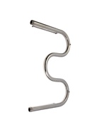 УЦЕНКА Полотенцесушитель водяной ТЕРА, М-образный, 600×400 мм, с полкой, D=32 мм, наруж. резьба 1" 6 - Фото 3