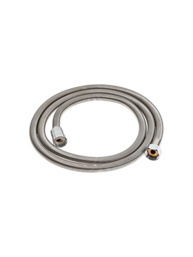 УЦЕНКА Душевой шланг ZEIN Z45PS, растягивающейся, 150-200 см, гайки металл 1/2", нержавеющая сталь