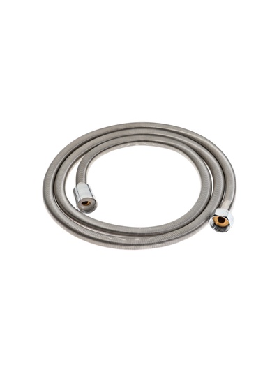 УЦЕНКА Душевой шланг ZEIN Z45PS, растягивающейся, 150-200 см, гайки металл 1/2", нержавеющая сталь