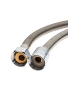 УЦЕНКА Душевой шланг ZEIN Z45PS, растягивающейся, 150-200 см, гайки металл 1/2", нержавеющая сталь - Фото 2