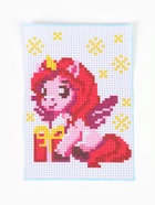 Вышивка крестиком для детей «Единорожка с подарком», набор для творчества, 14×10 см 10871325 - фото 319943164 Вышивка крестиком для детей «Единорожка с подарком», набор для творчества, 14×10 см 10871325 - фото 319943164