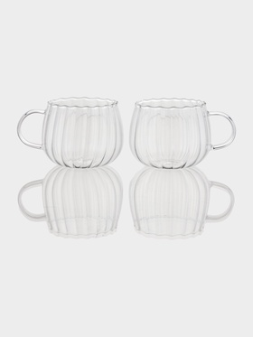 Набор кружек «Диана», 400 мл, 2 шт., боросиликатное стекло, прозрачный 10902573